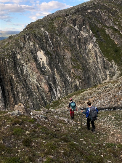 Høyt til fjells. Foto: Kristin Odden Nystuen. 