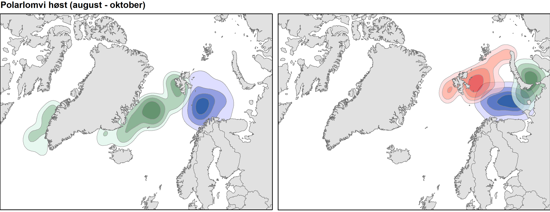 Utbredelse av polarlomvi om høsten