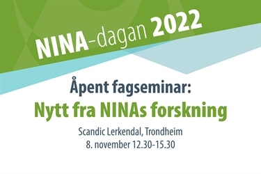 Åpent fagseminar NINA-dagan 2022