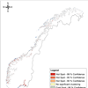 Basert på artens preferanser, økologi, fysiologi og mulige spredningsveier har forskerne modellert et kart over hotspots med størst sannsynlighet for at svartmunnet kutling dukker opp og kan etablere seg (Forsgren & Hanssen, Hydrobiologia 2022)