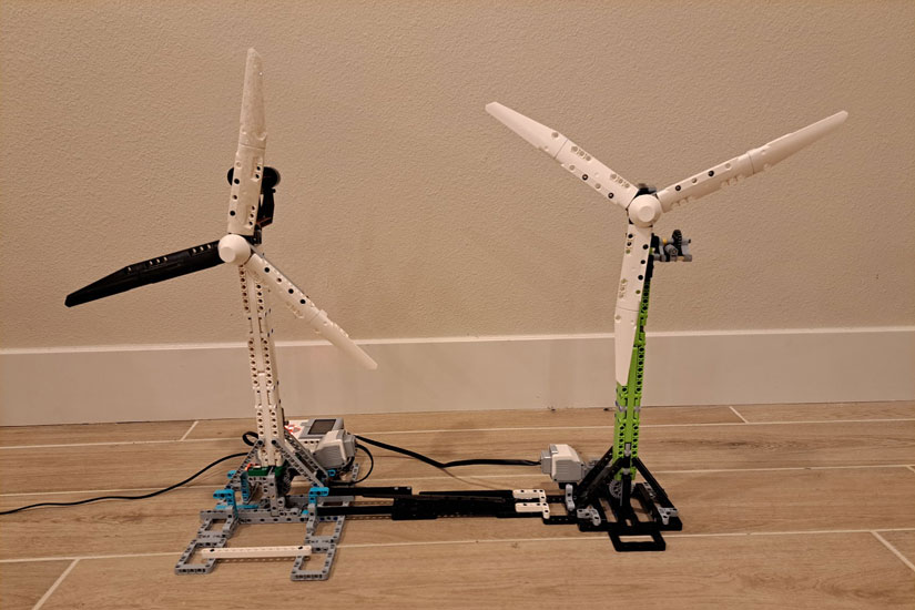 Environmental design of wind power ensured American children success in a Lego competition