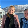 Elina Halttunen (t.v.) og Amanda Poste er ansatt som forskningssjef og assisterende forskningssjef for NINA i Tromsø. Foto: Jørn J. Fremstad 