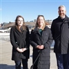 In Oslo to discuss the white-tailed eagle project, future collaboration, and nature restoration. From left: Claire Thompson, Claire Buckley, Christopher O’Sullivan and Duncan Halley. Photo: Camilla Næss