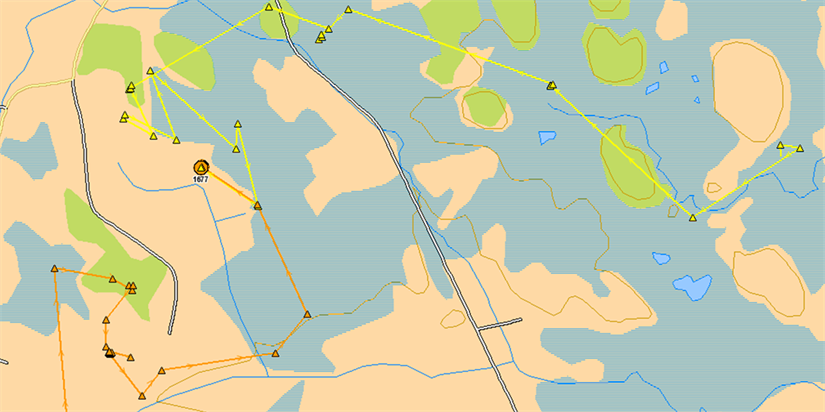 Elgokser med GPS-halsbånd druknet