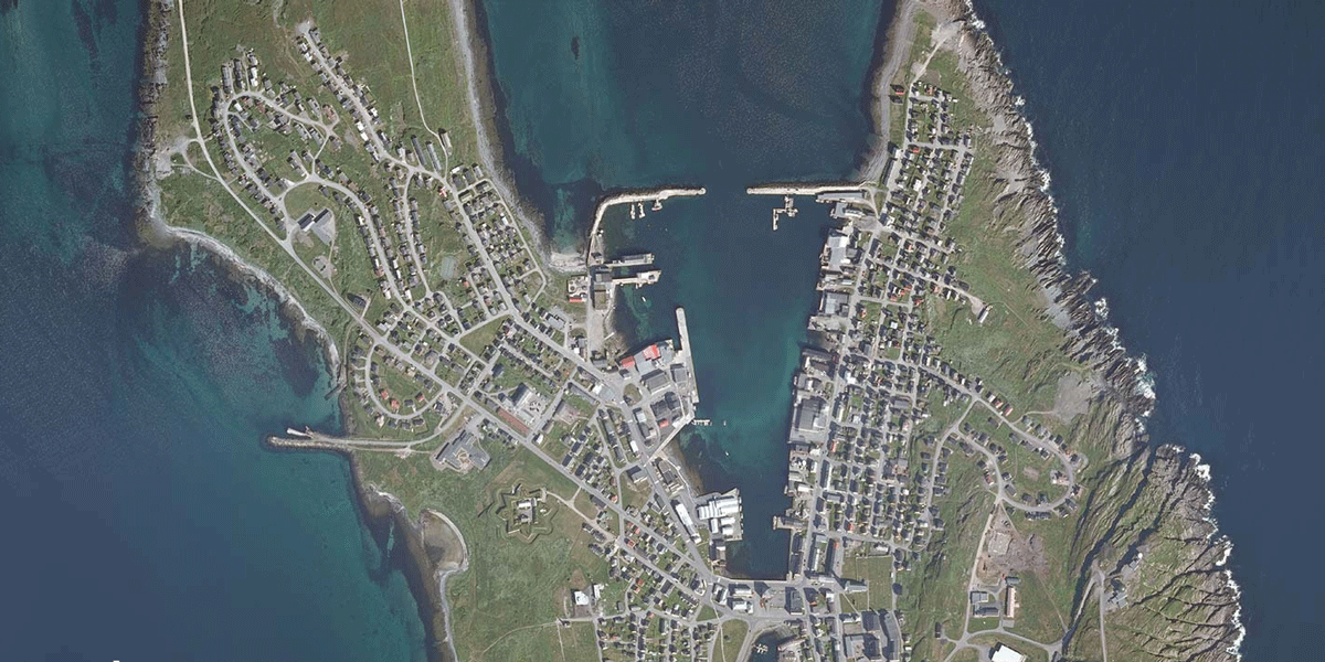 Vardø 2007. Foto: Kartverket. 